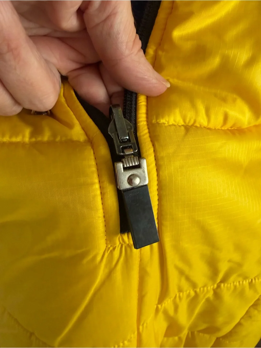 Vintage Polo Sport Ralph Lauren Puffer Jacket Reversible Yellow/blue Men Size XL